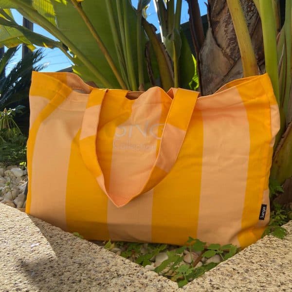 Bolsa playa Mara amarillo claro y amarillo intenso