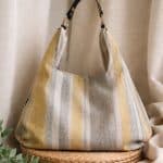 Bolso Andrea amarillo y azul Maxi