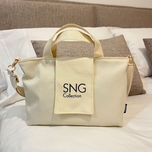 Bolso hecho a mano Suengas Perla M Beige