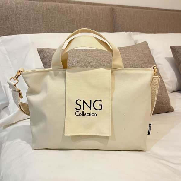 Bolso hecho a mano Suengas Perla M Beige