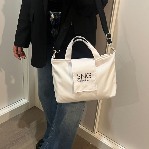 Bolso hecho a mano Suengas Perla M Blanco