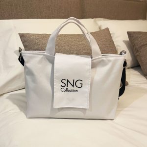 Bolso hecho a mano Suengas Perla M Blanco