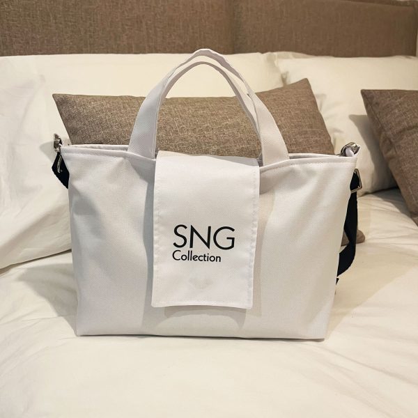 Bolso hecho a mano Suengas Perla M Blanco