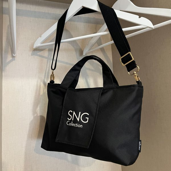Bolso hecho a mano Suengas Perla M Negro