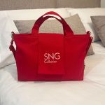 Bolso hecho a mano Suengas Perla M Rojo