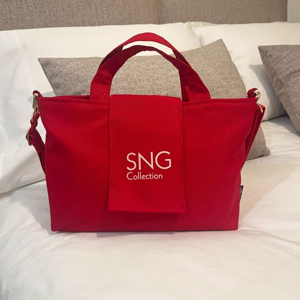 Bolso hecho a mano Suengas Perla M Rojo