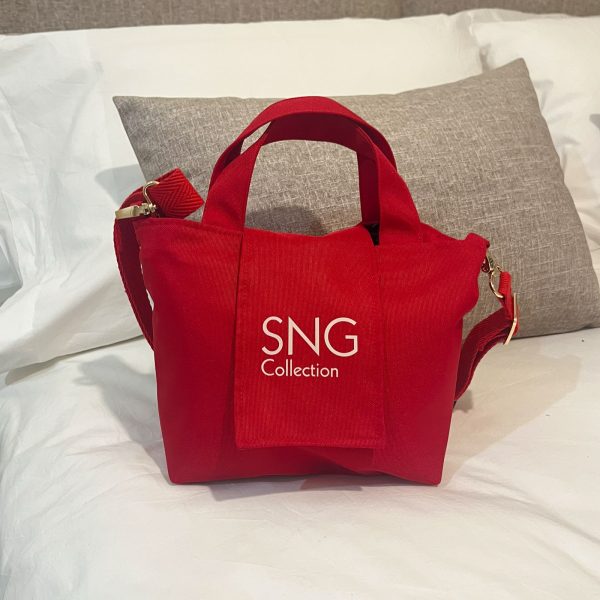 Bolso hecho a mano Suengas Perla S Rojo